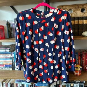 Kate Spade Pleated Blouse